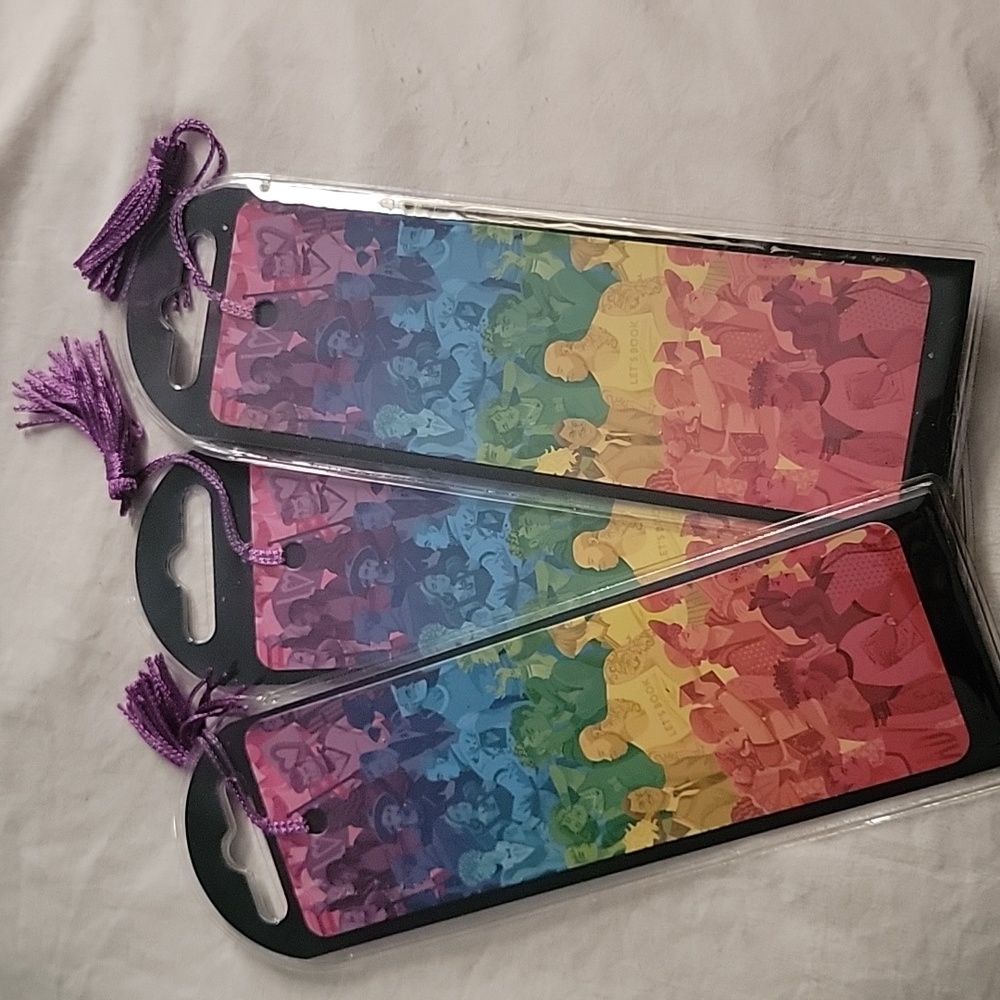 Out of Print Rainbow Readers Bookmark qty 3 - Picture 2 of 3
